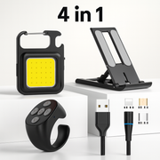 4-in-1 Phone Power Bundle – Charge, Film & Light Anywhere media 1