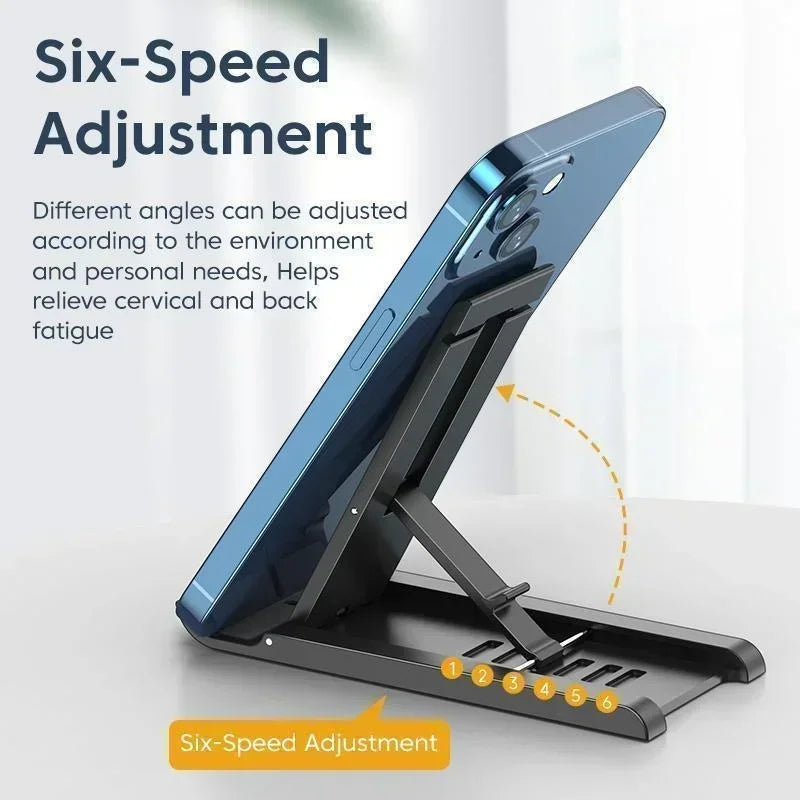 Quality Foldable Adjustable Phone Stand – Compact, Strong & Portable
