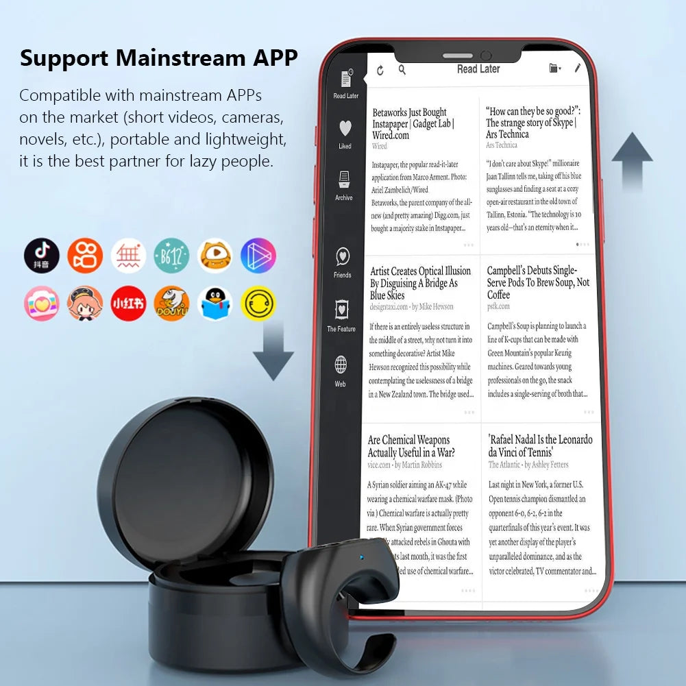 Zounur Hands-Free Hero Bluetooth Ring Remote (JX-05S)