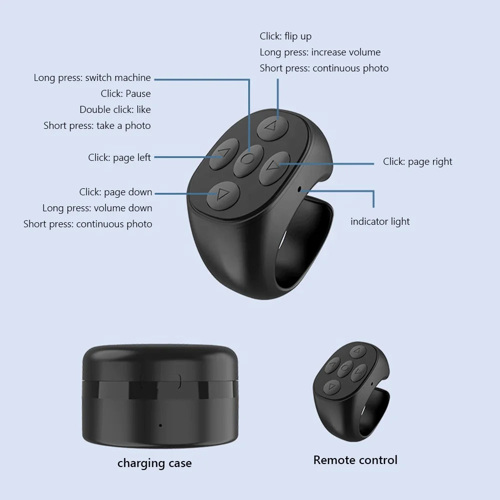 Zounur Hands-Free Hero Bluetooth Ring Remote (JX-05S)